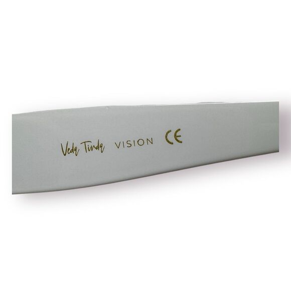 Veda Tinda Vision Rectangle Sunglasses Off White Retro TAC Polarized UV Lenses - Picture 8 of 11